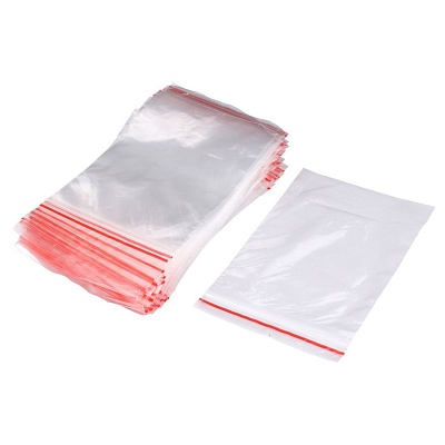 Пакет Zip Lock 8х12см С красной полосой ((00157)) (х100/1000) Китай